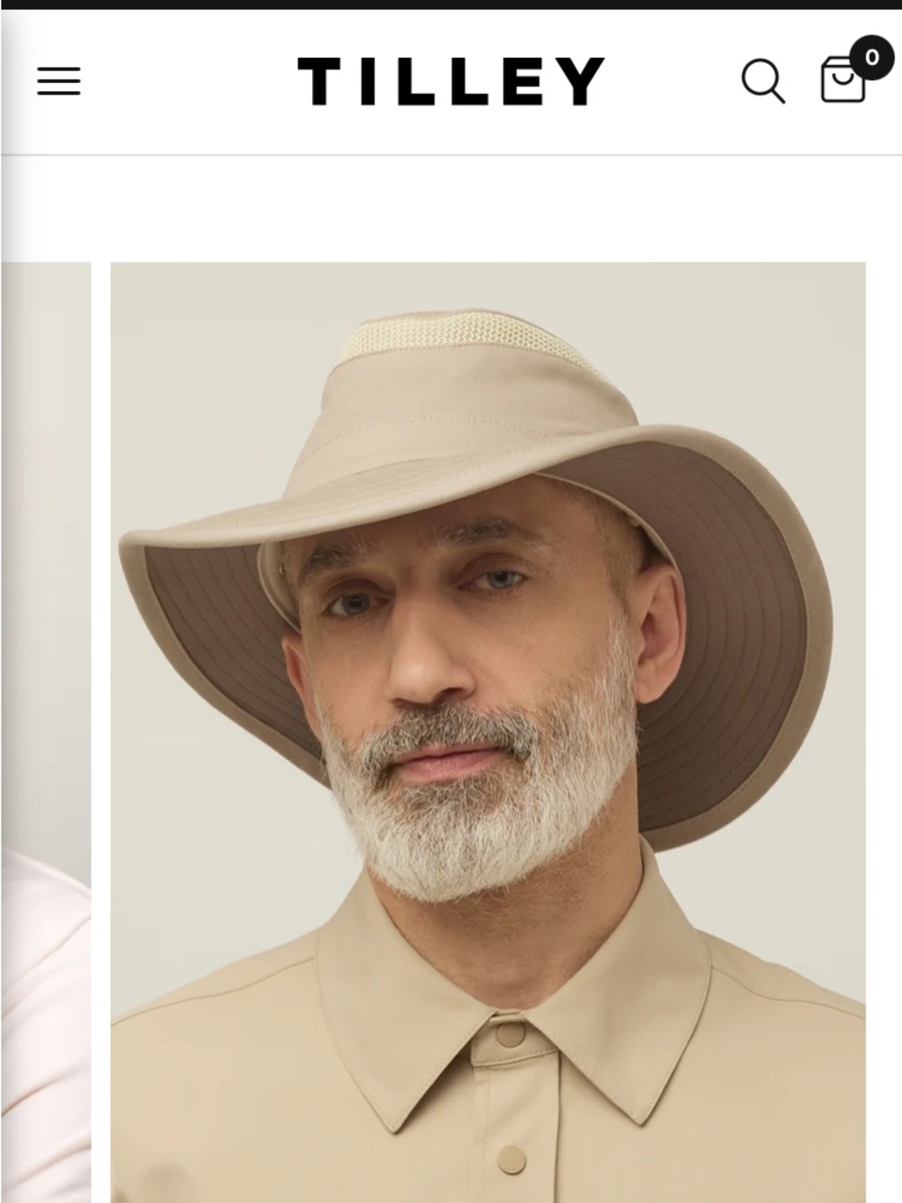 Tilley Men's Wide Brim Sun Hat — Red